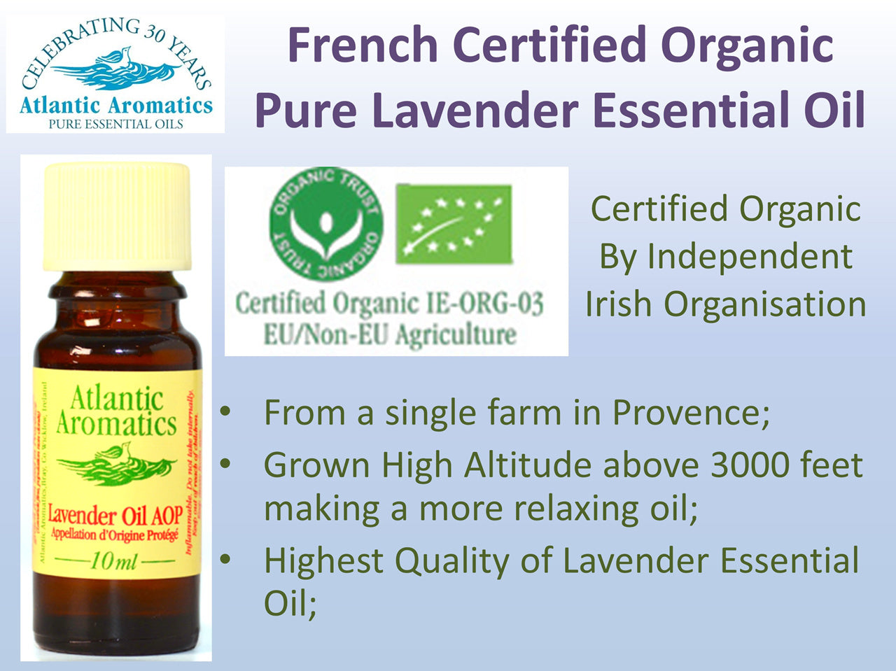 Atlantic Aromatics, Lavender 20ml Default Title