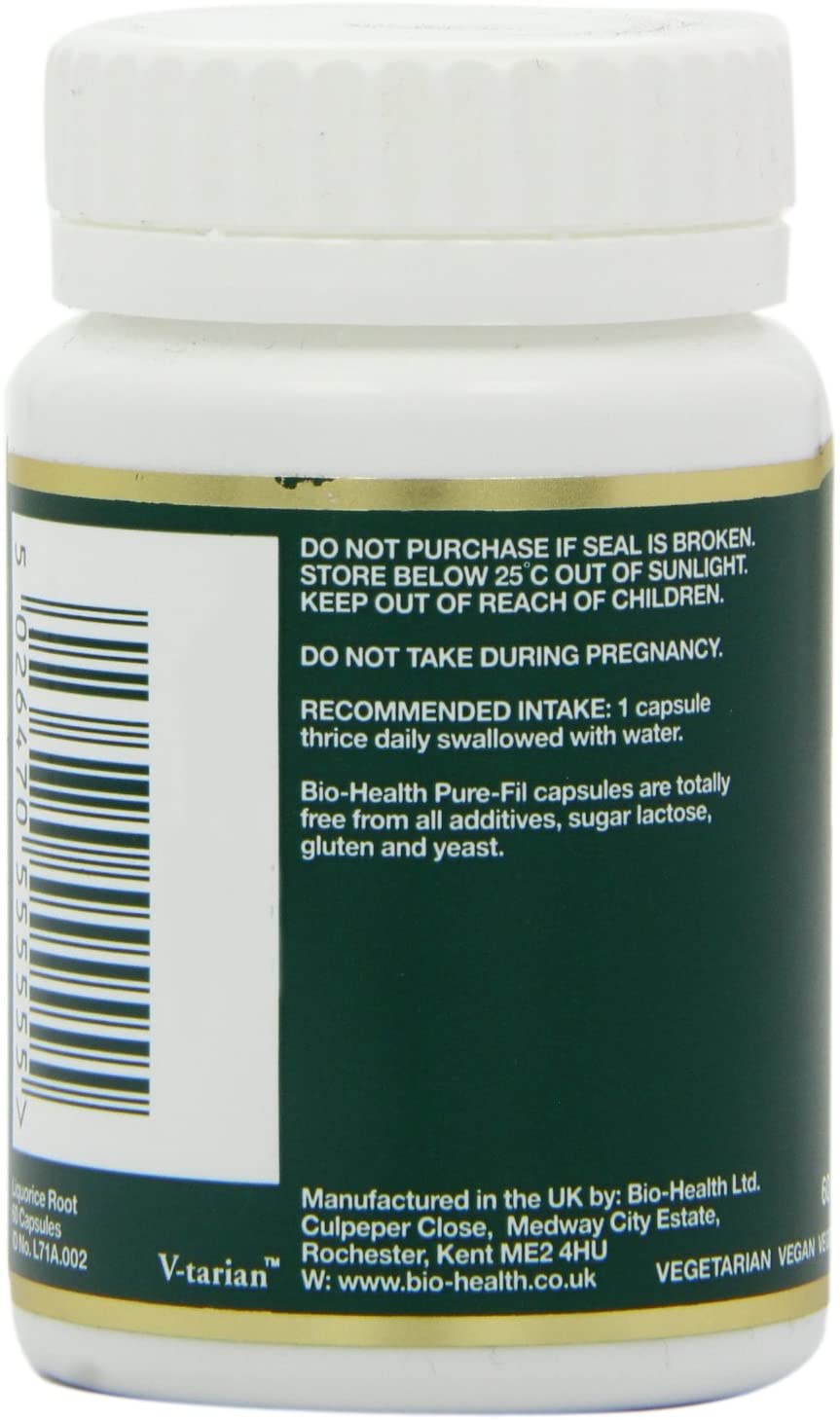 Biohealth, Liquorice Root 400mg 60 Capsules Default Title