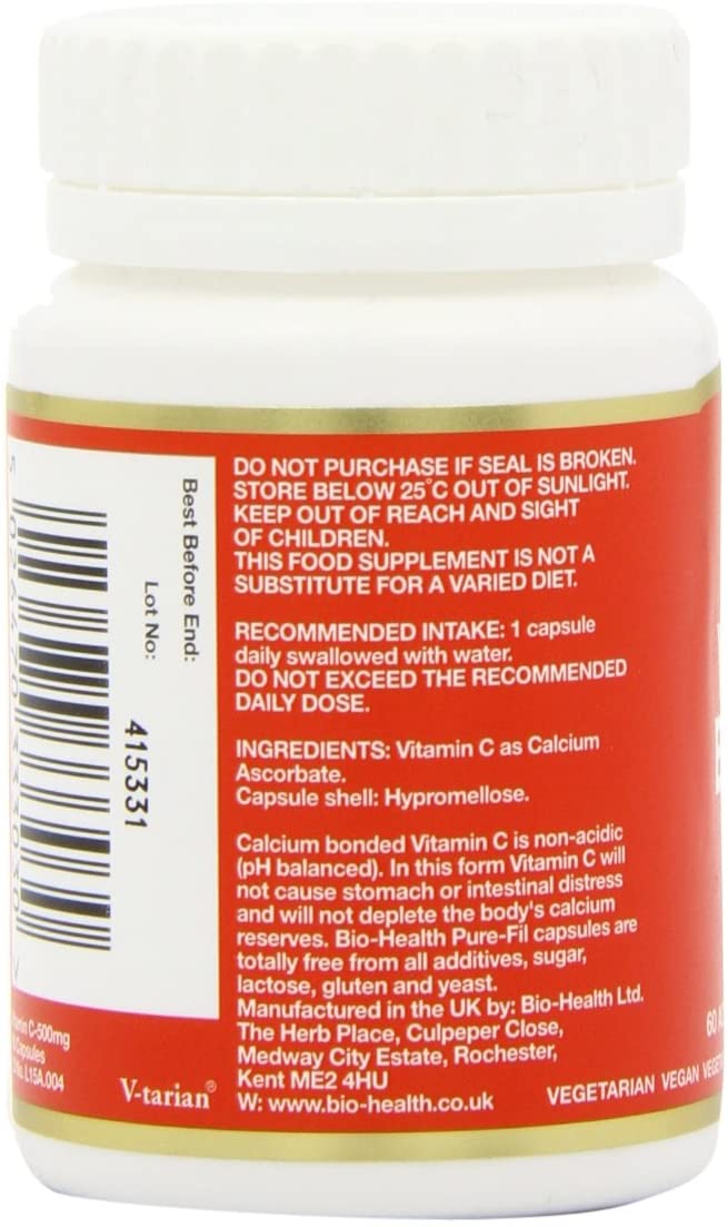 Biohealth, Buffered Vitamin C 60 Capsules Default Title