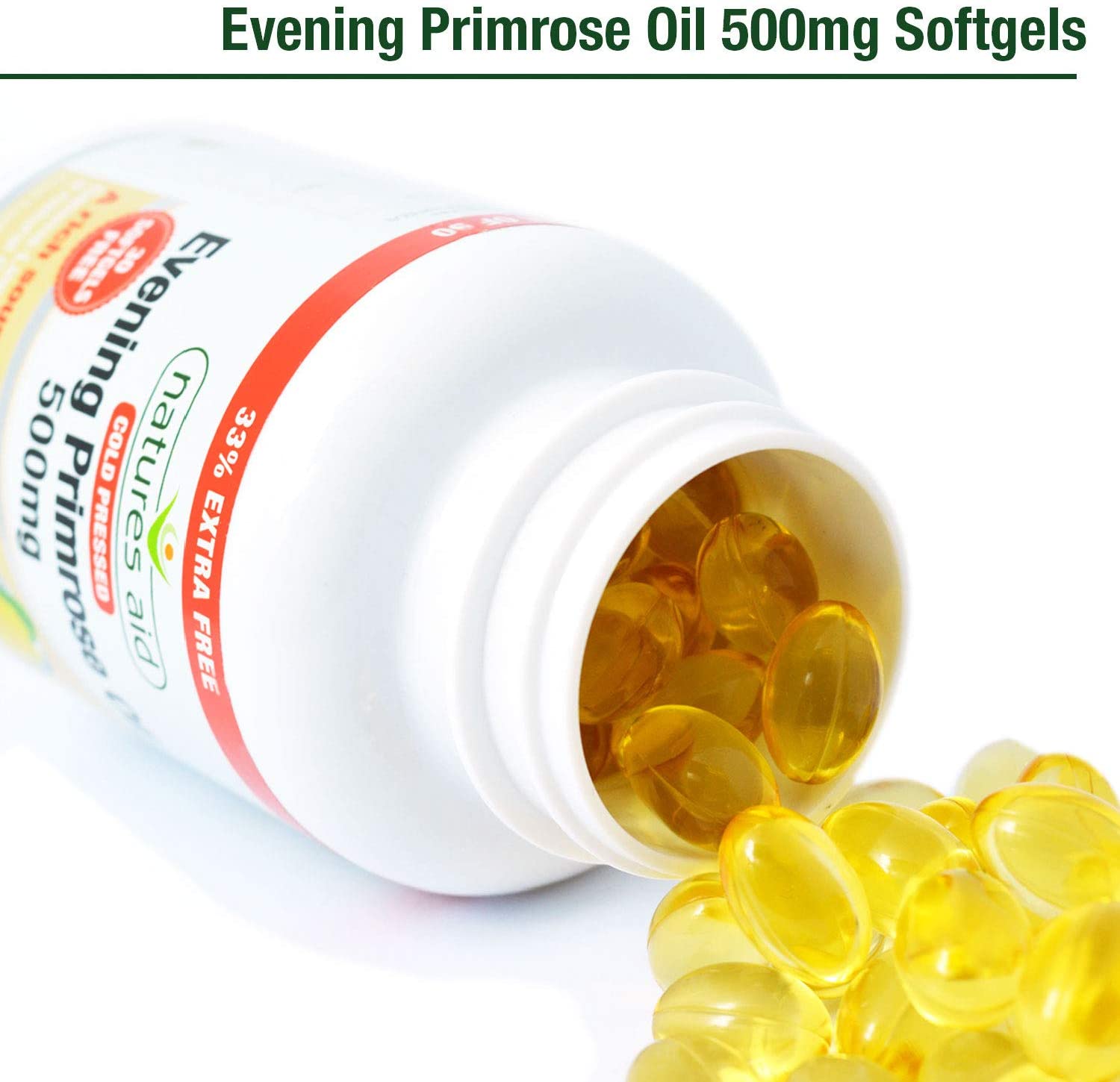 Natures Aid, Evening Primrose Oil 500mg 120 Capsules Default Title