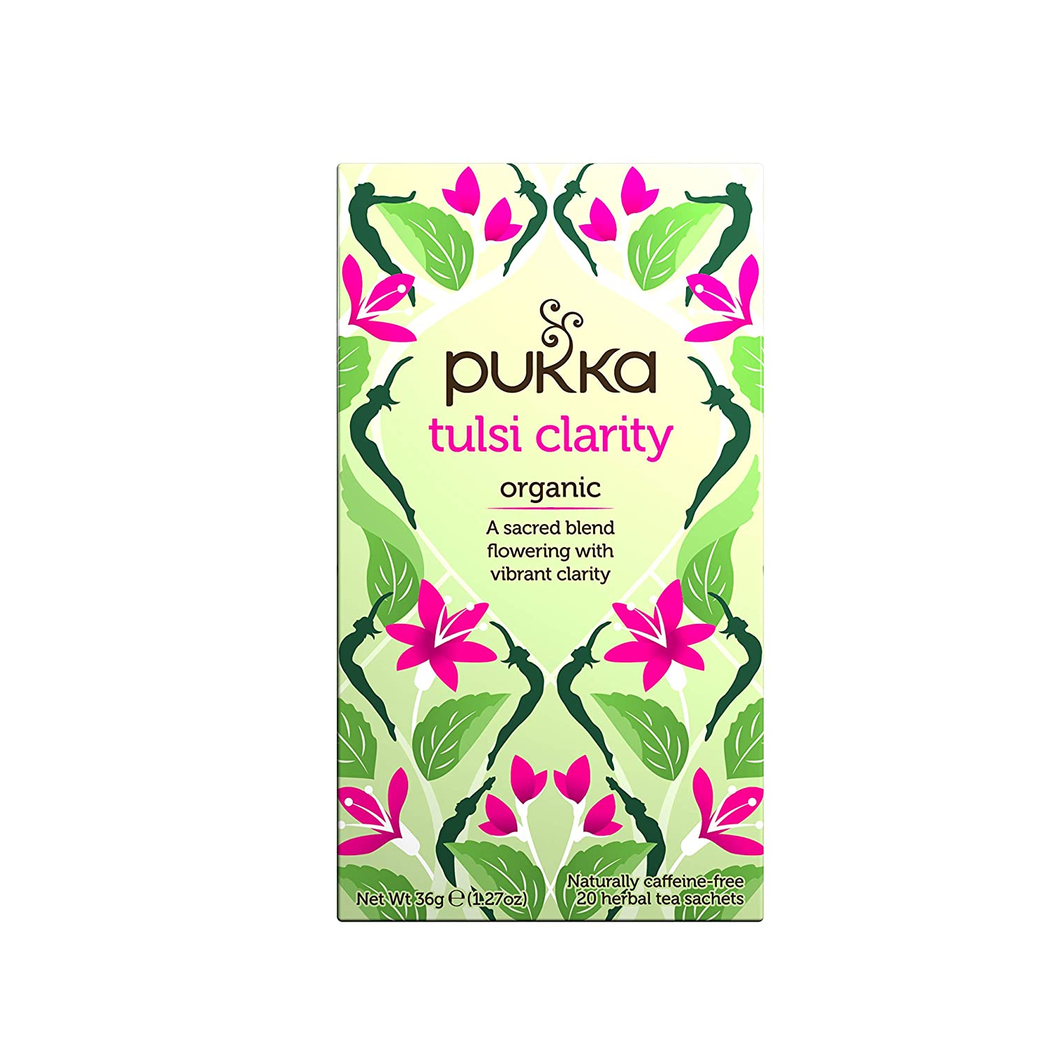 Pukka Herbs, Tulsi Clarity Organic Herbal Tea 20 Sachets Default Title