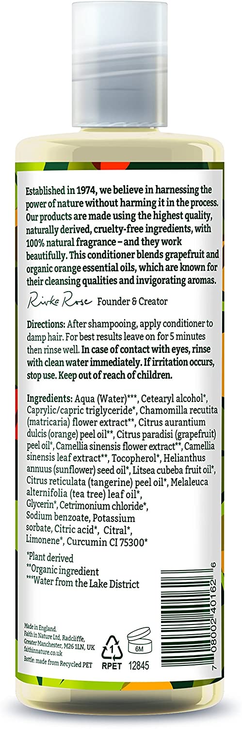 Faith In Nature, Grapefruit & Orange Conditioner 400ml Default Title