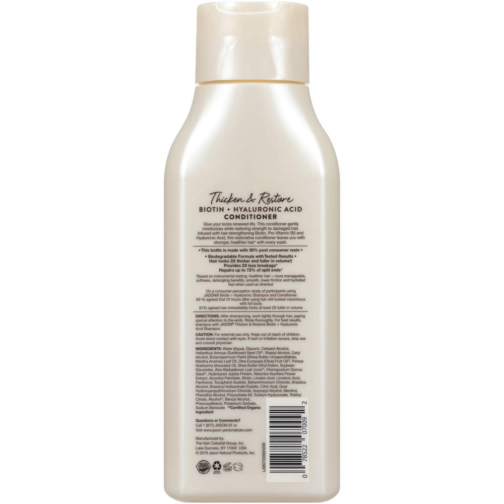 Jason, Thicken & Restore Biotin Conditioner 454ml Default Title