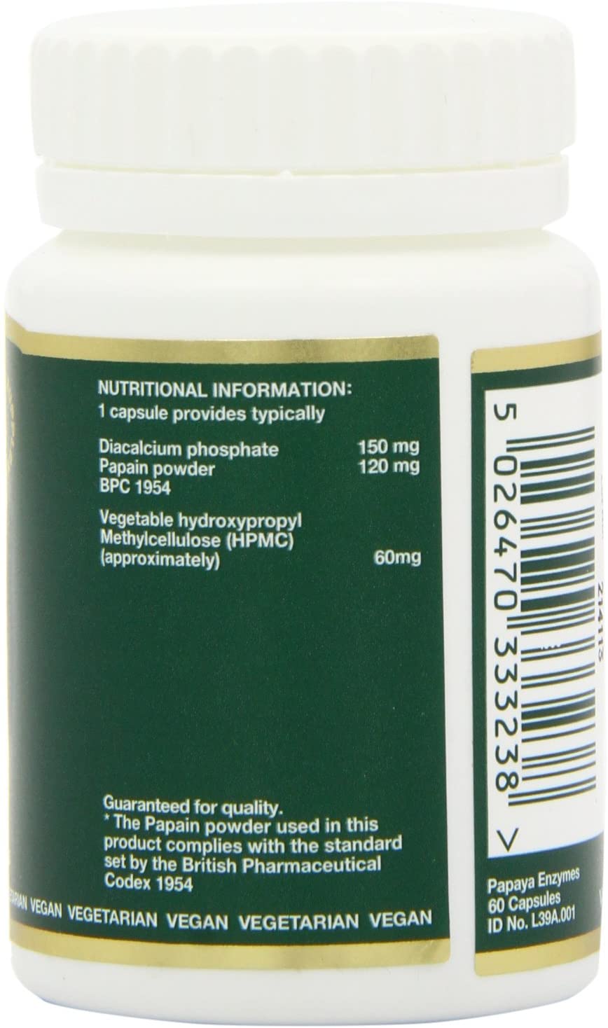 Biohealth, Papaya Enzymes 60 Capsules Default Title