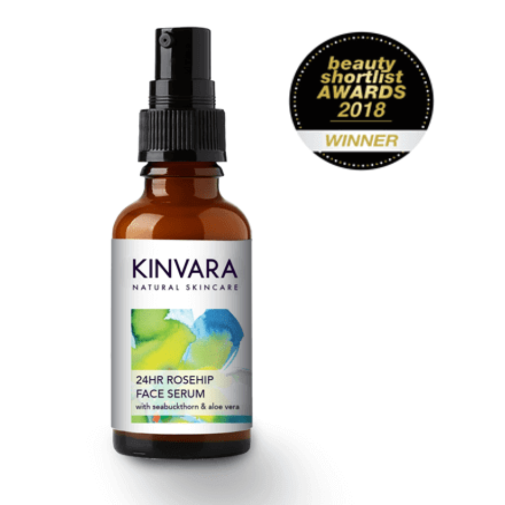 Kinvara Skincare, 24Hr Rosehip Face Serum 30ml Default Title