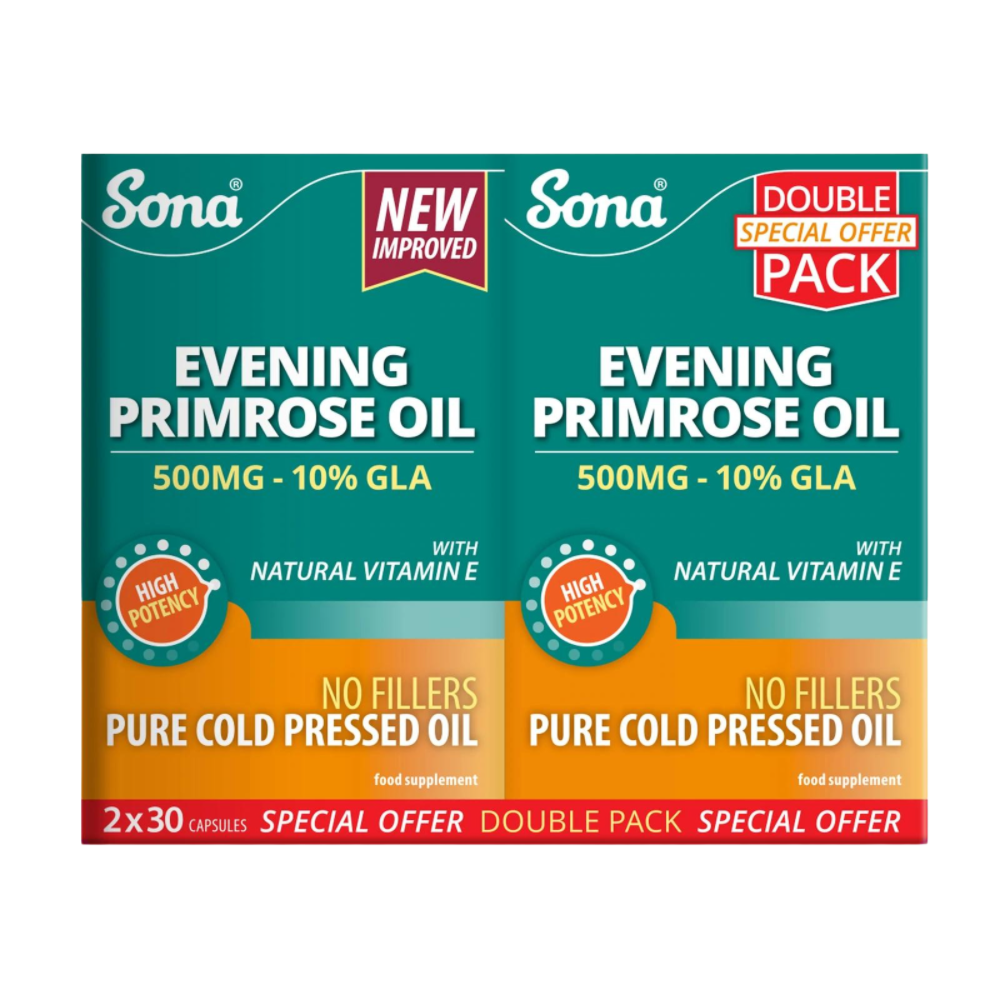 Sona, Evening Primrose Twin Pack Special Offer 60 Capsules Default Title