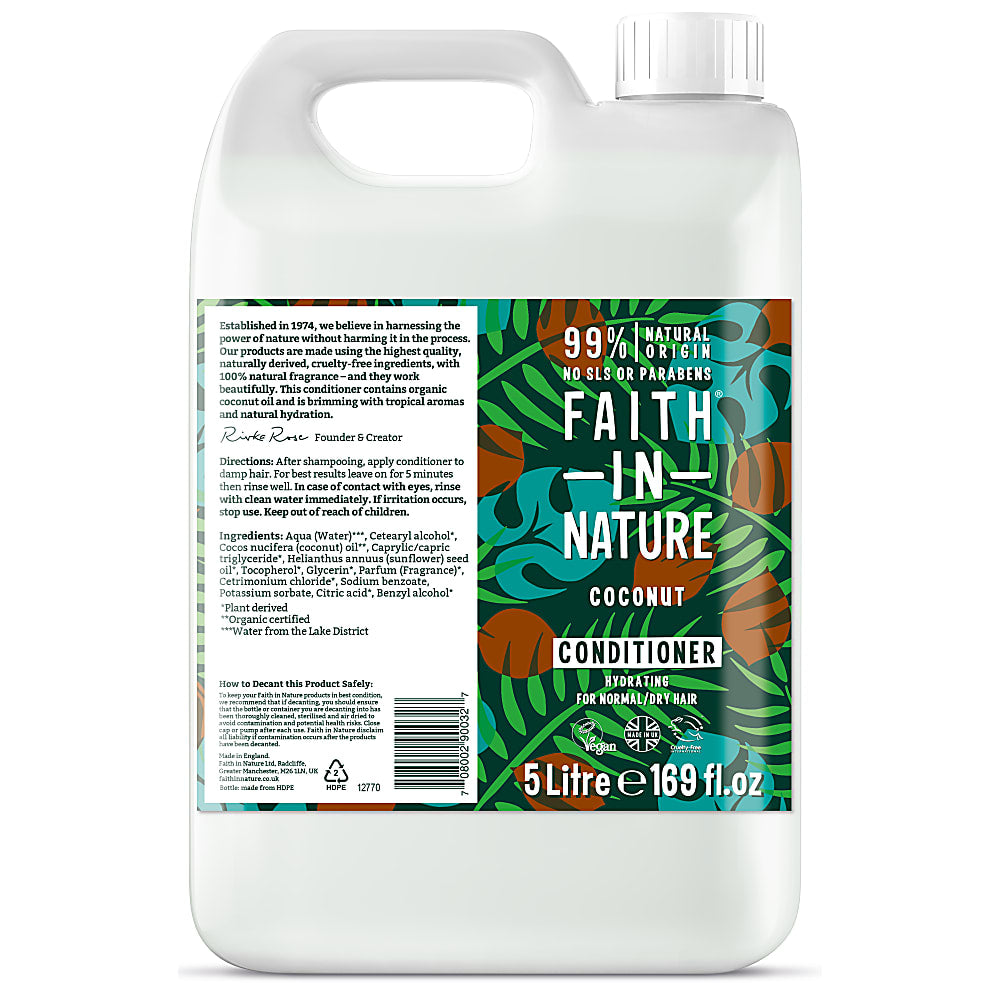 Faith In Nature, Coconut Conditioner 5L Default Title