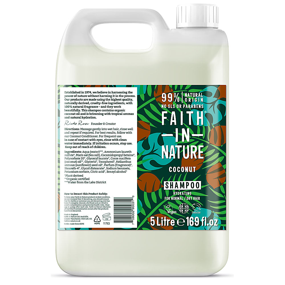 Faith In Nature, Coconut Shampoo 5L Default Title