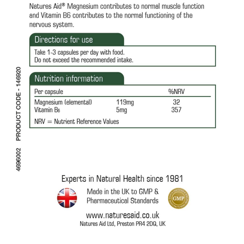 Natures Aid, Magnesium Citrate 125mg 60 Tablets Default Title