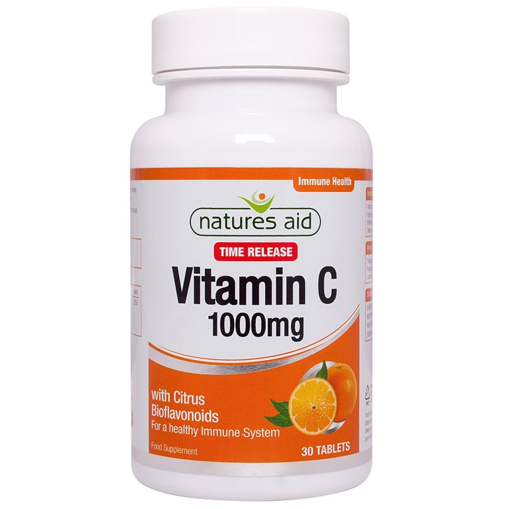 Natures Aid, Vitamin C 1000mg Time Release 30 Tablets Default Title