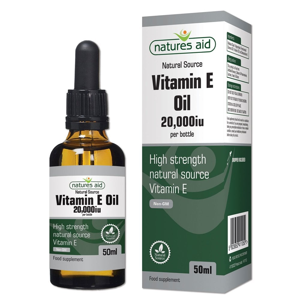 Natures Aid, Vitamin E Oil 20,000iu 50ml Default Title