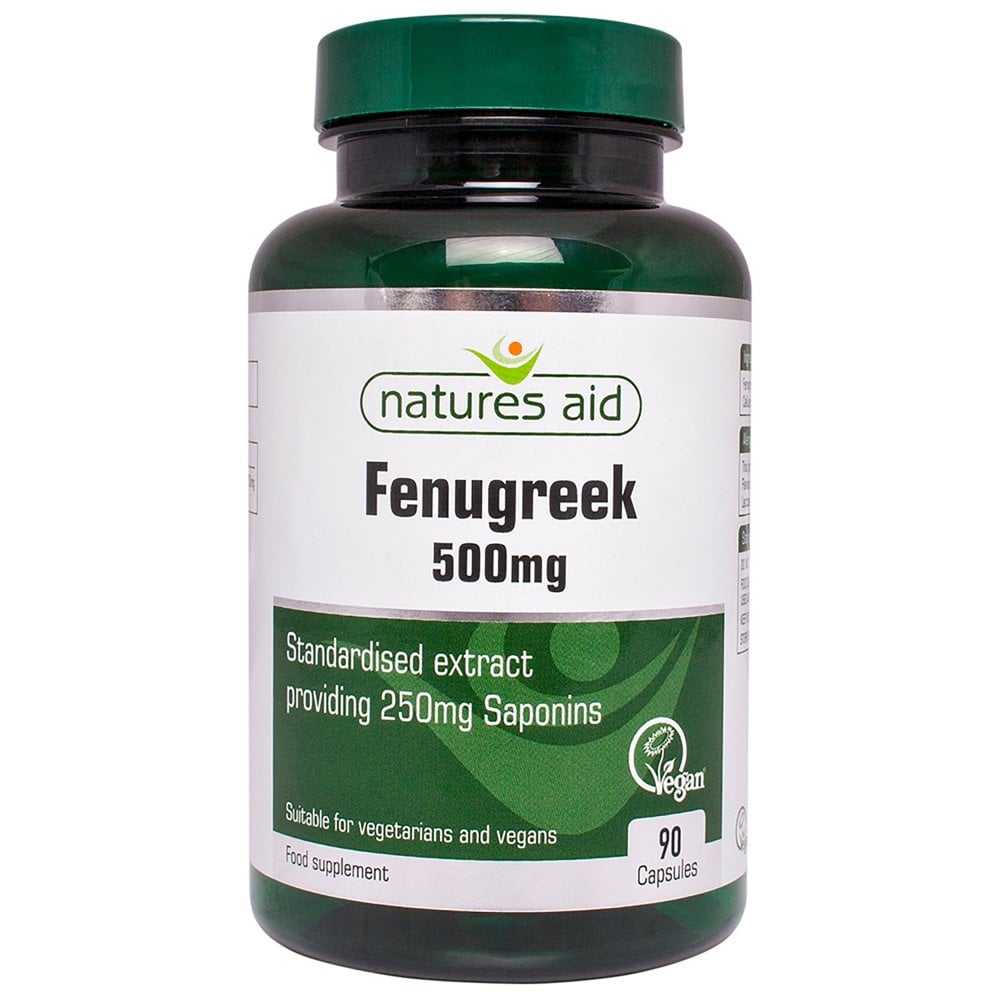 Natures Aid, Fenugreek 500mg 90 Capsules Default Title