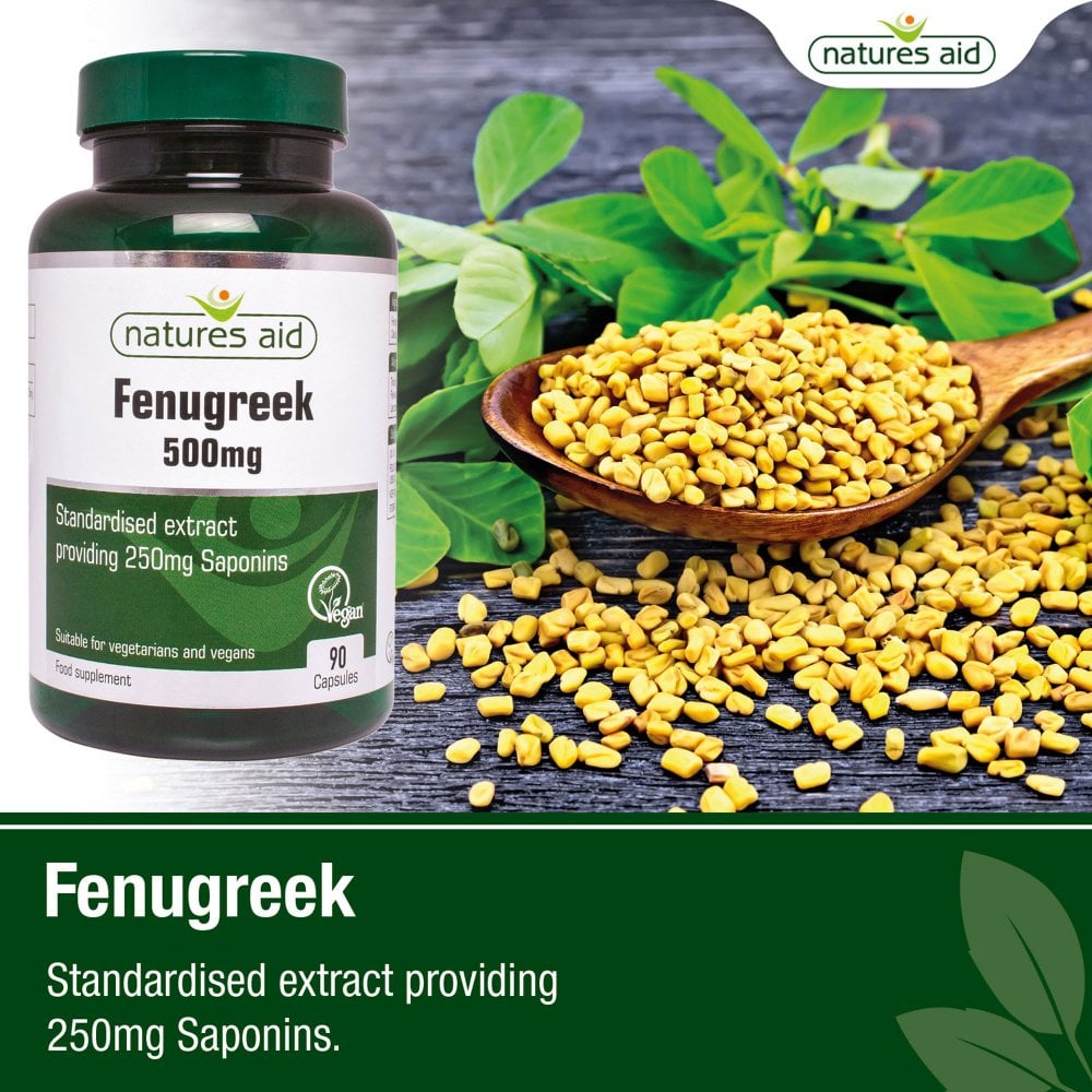 Natures Aid, Fenugreek 500mg 90 Capsules Default Title