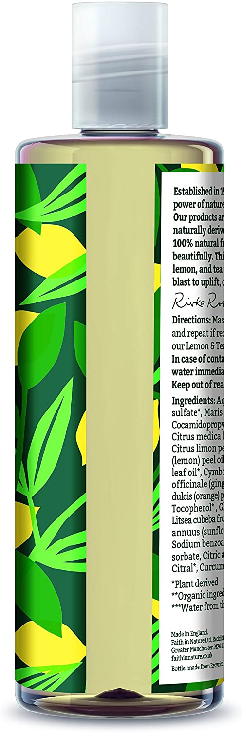 Faith In Nature, Lemon & Tea Tree Shampoo 400ml Default Title