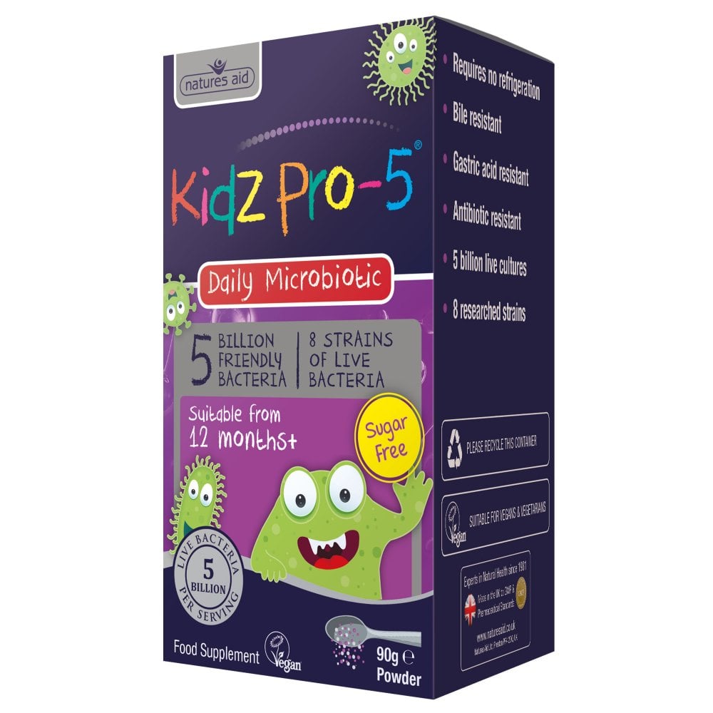 Natures Aid, Kidz Pro-5 (Daily Microbiotic) 90g Default Title