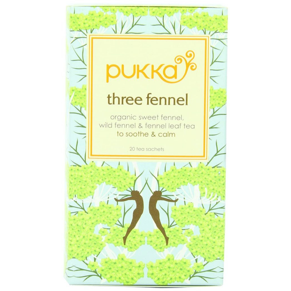 Pukka Herbs, Three Fennel Organic Herbal Tea 20 Sachets