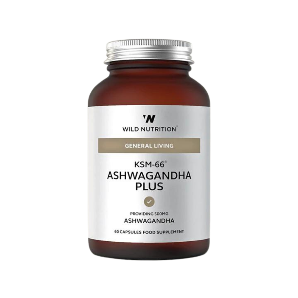 Wild Nutrition, Food-Grown® KSM-66 Ashwagandha Plus 60 Capsules