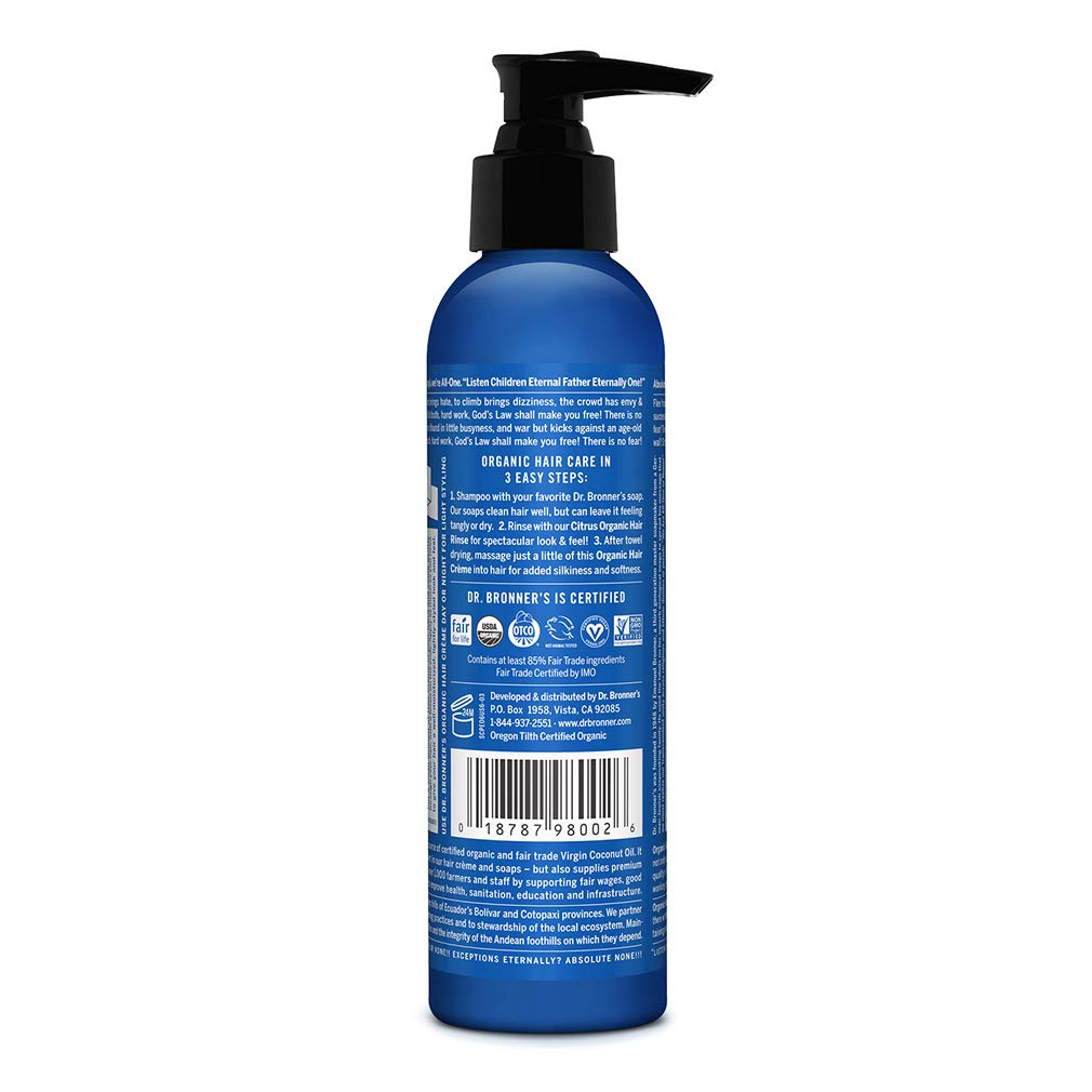 Dr. Bronner, Peppermint Hair Conditioner Crème 177ml Default Title