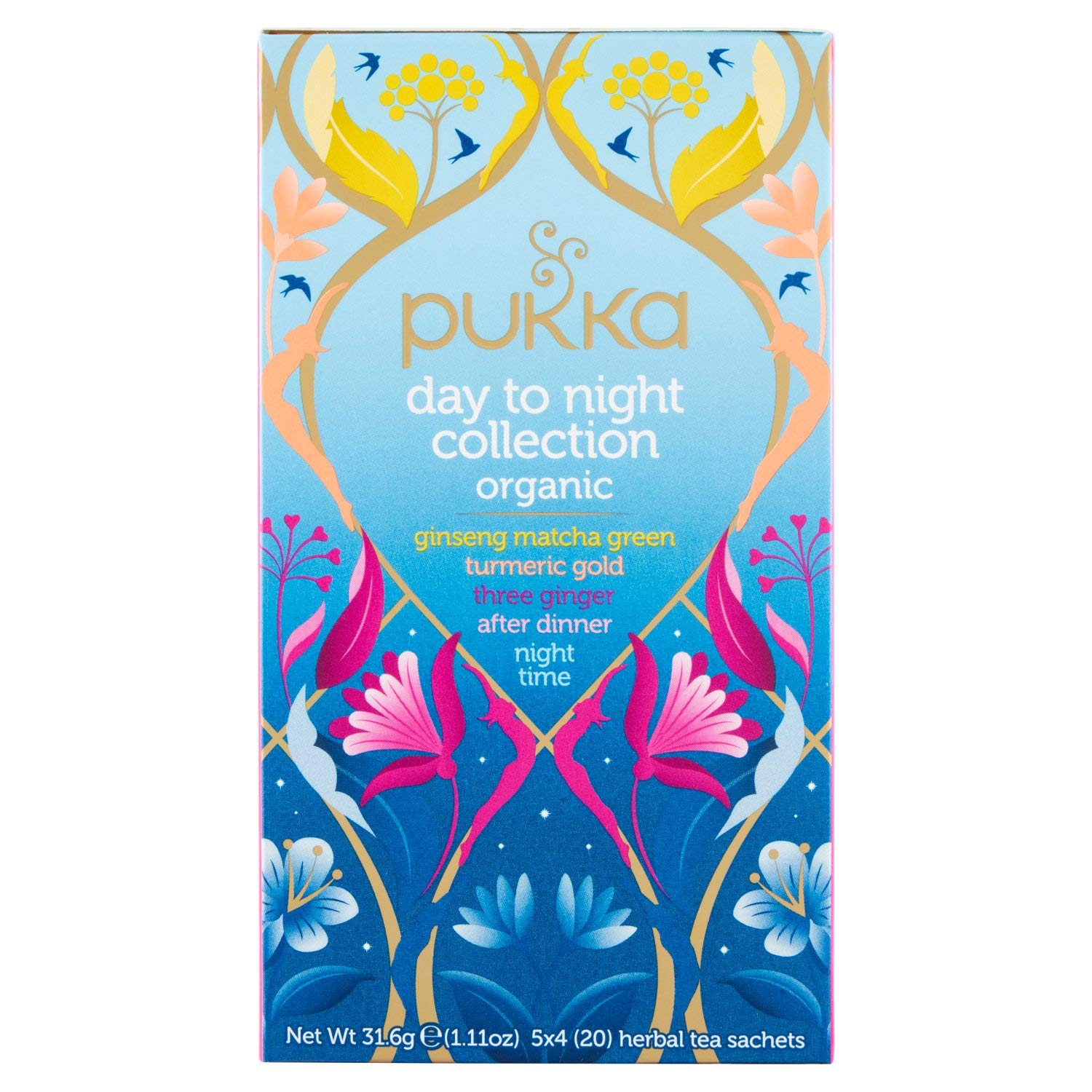 Pukka Herbs, Day To Night Collection Organic Herbal Tea 20 Sachets Default Title