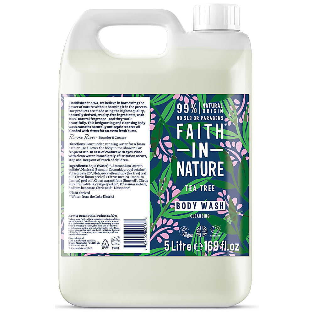 Faith In Nature, Tea Tree Body Wash 5L Default Title