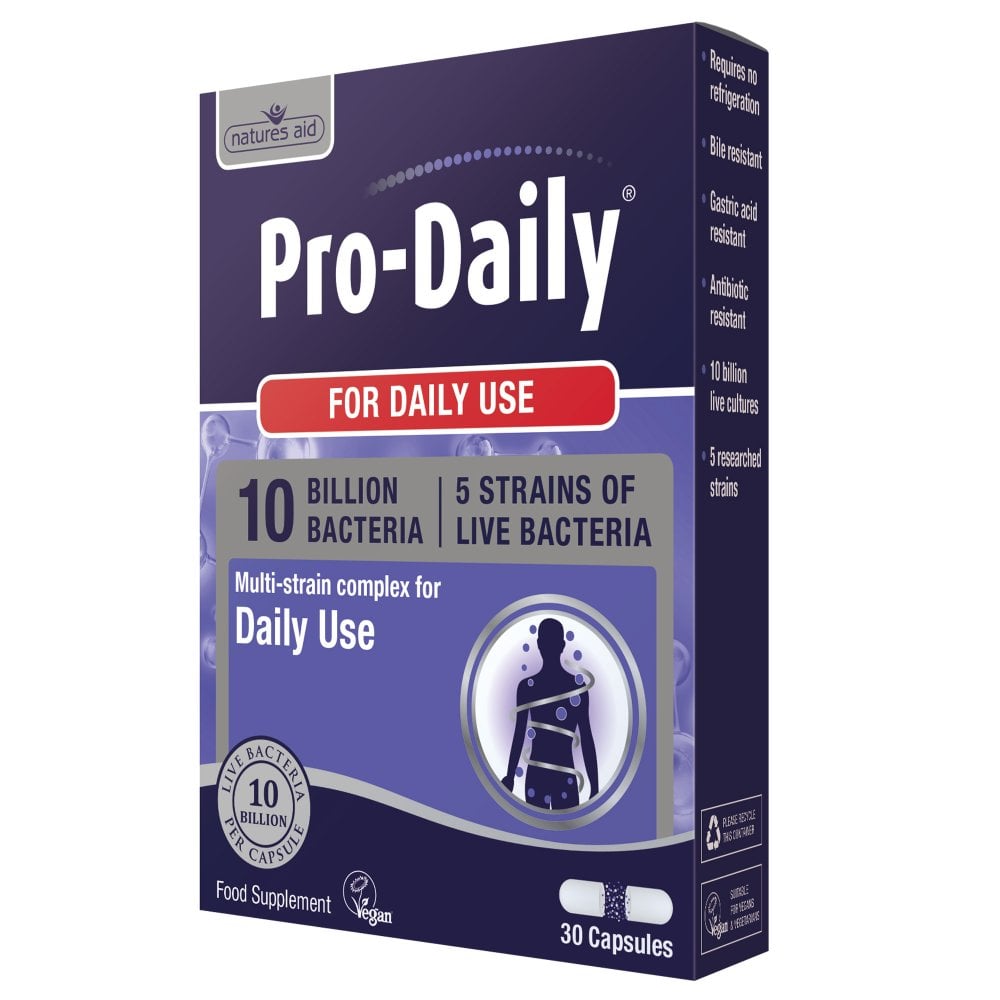 Natures Aid, Bio360 PRO-DAILY (10 Billion Bacteria) 30 Capsules Default Title