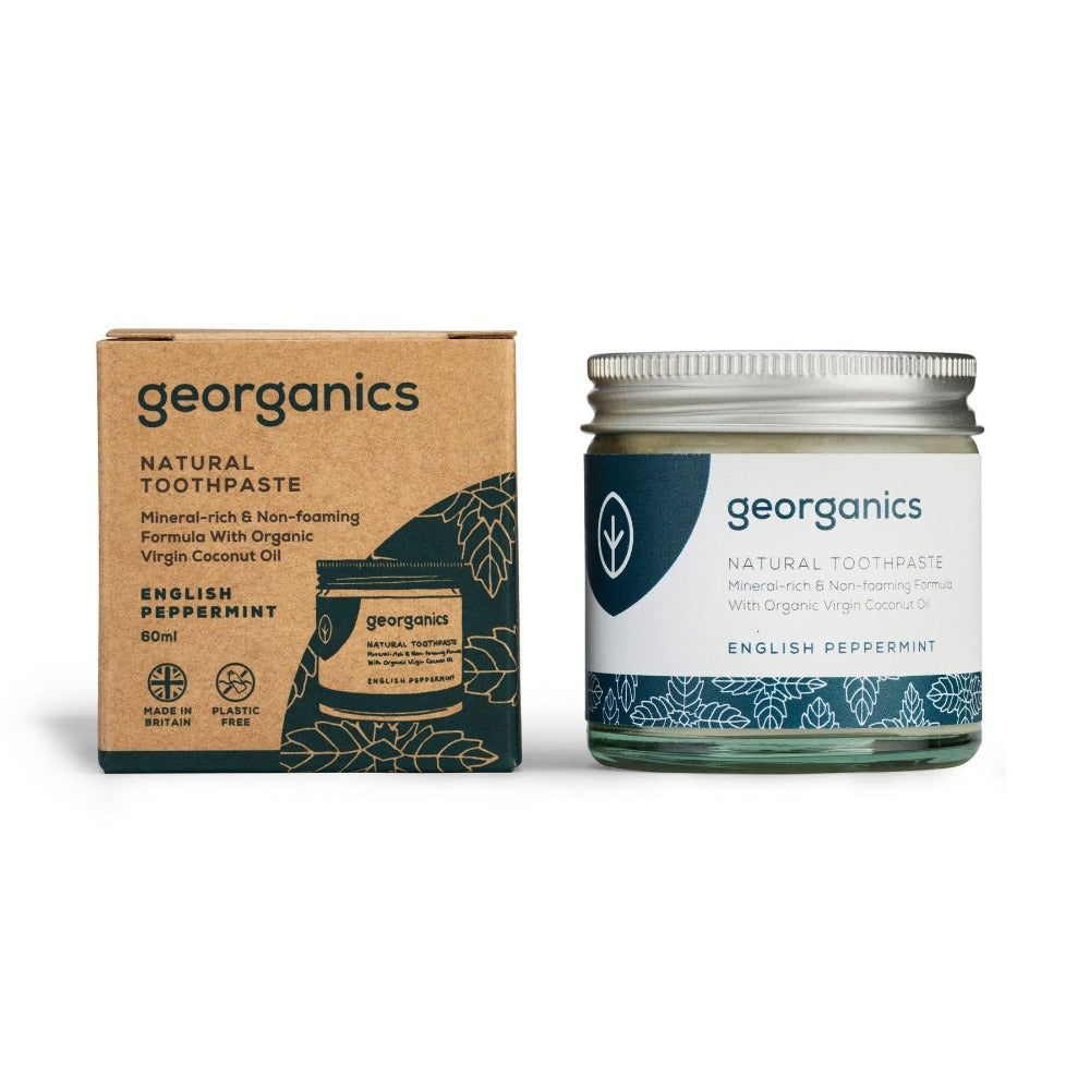 Georganics, English Peppermint Toothpaste 60ml Default Title