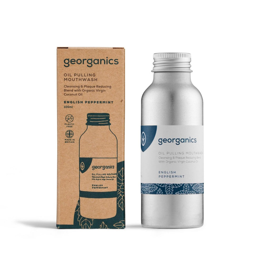 Georganics, English Peppermint Mouthwash 100ml Default Title