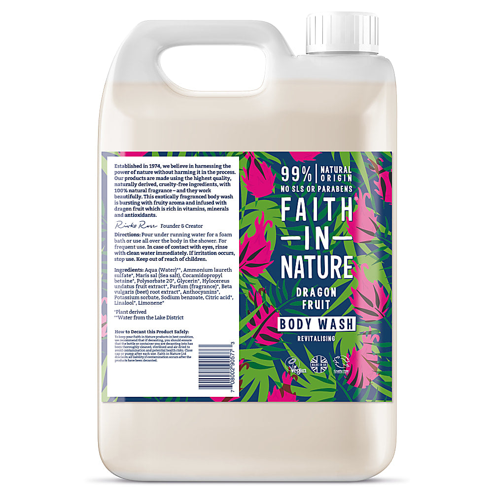 Faith In Nature, Dragon Fruit Body Wash 5L Default Title