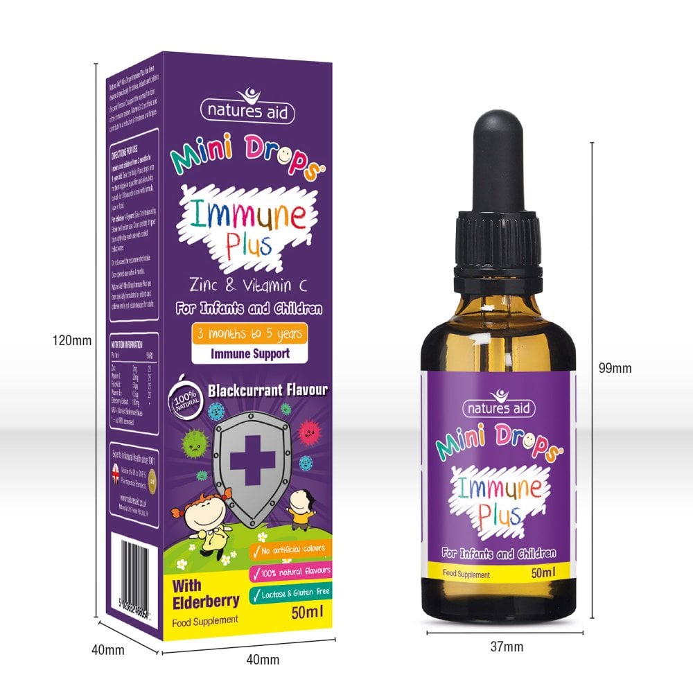 Natures Aid, Mini Drops Immune Support 50ml Default Title