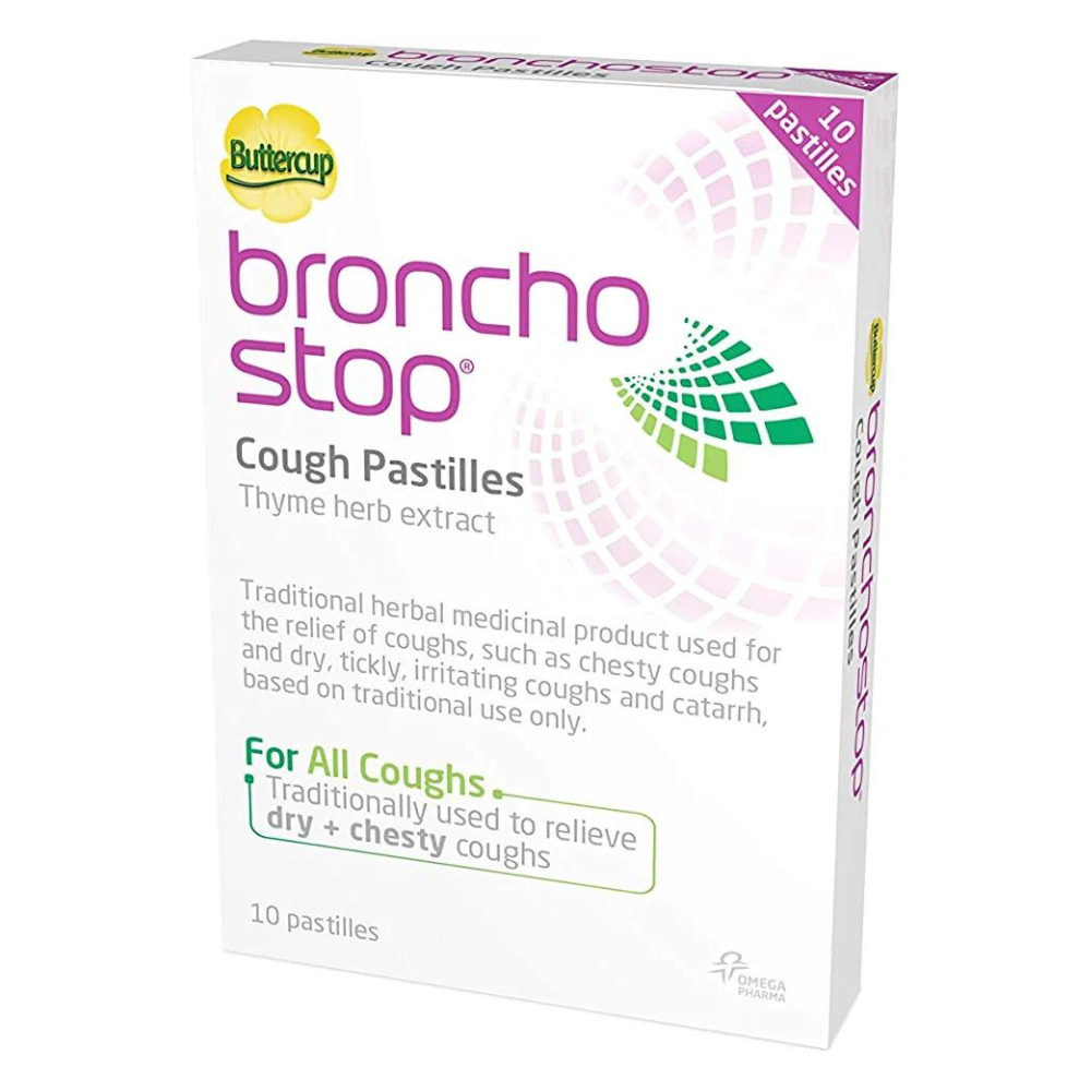 Buttercup, Bronchostop For All Cough Berry Pastilles