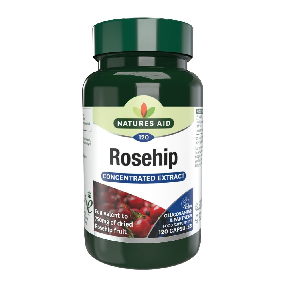 Natures Aid, Rosehip 750mg 120 Capsules