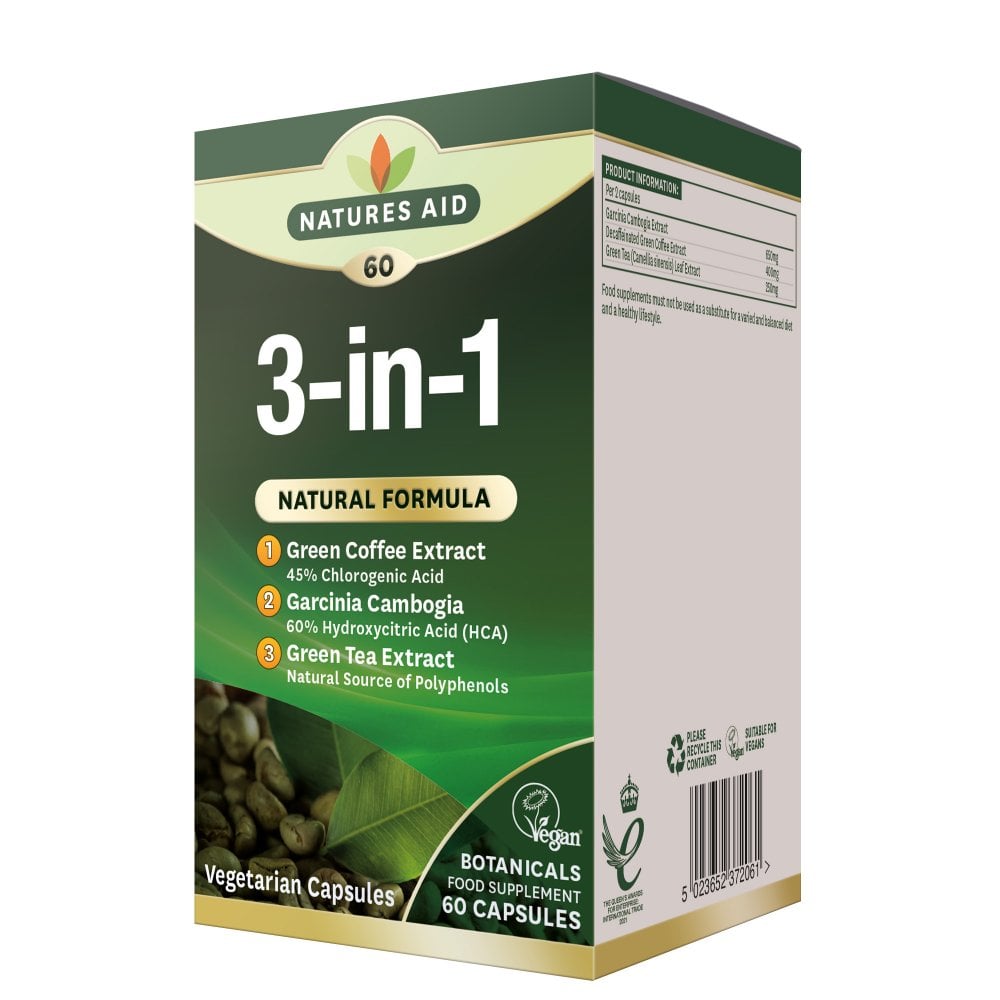 Natures Aid, 3-in-1 Natural Formula 60 Capsules