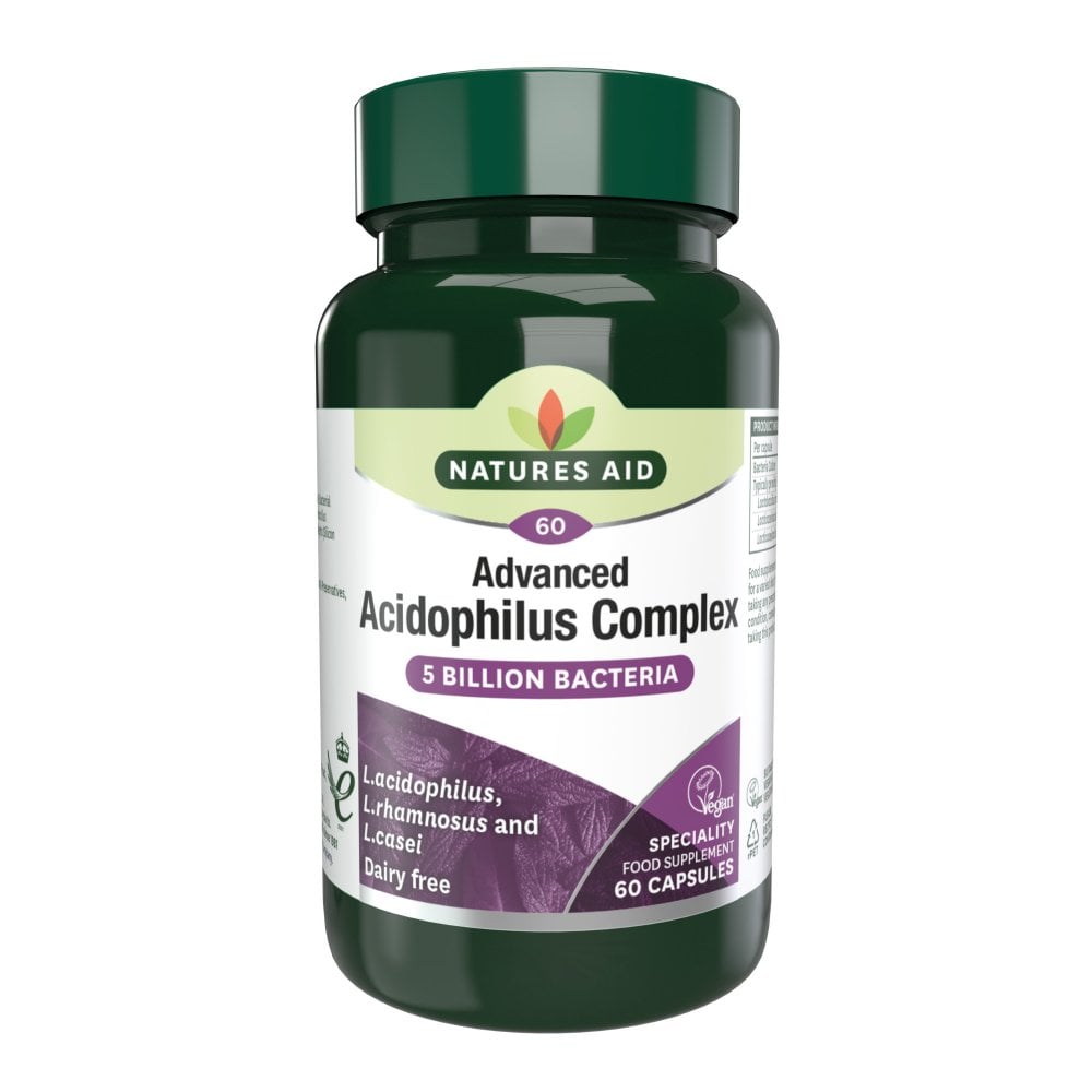 Natures Aid, Acidophilus Complex (5 Billion Bacteria) 60 Capsules