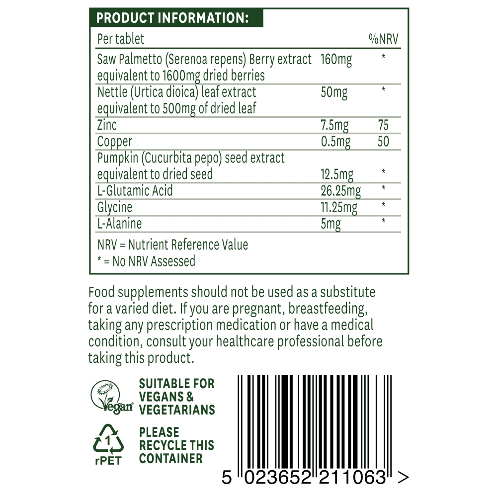 Natures Aid, Saw Palmetto Complex 60 Tablets