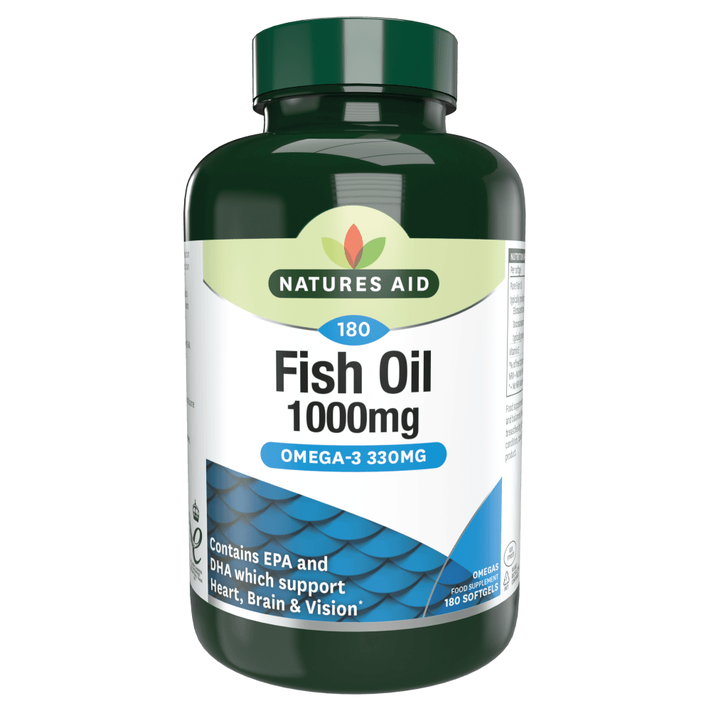 Natures Aid, Fish Oil 1000mg 180 Capsules