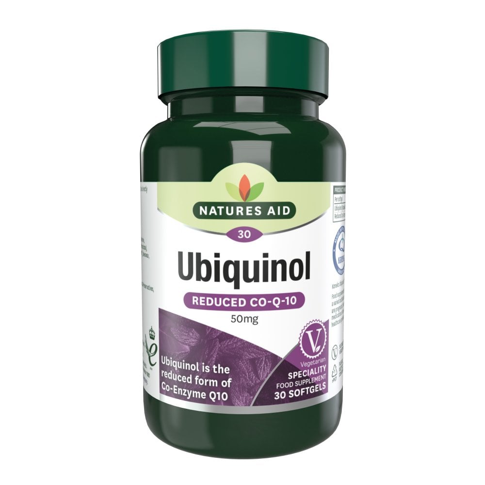 Natures Aid, Ubiquinol 50mg 30 Capsules