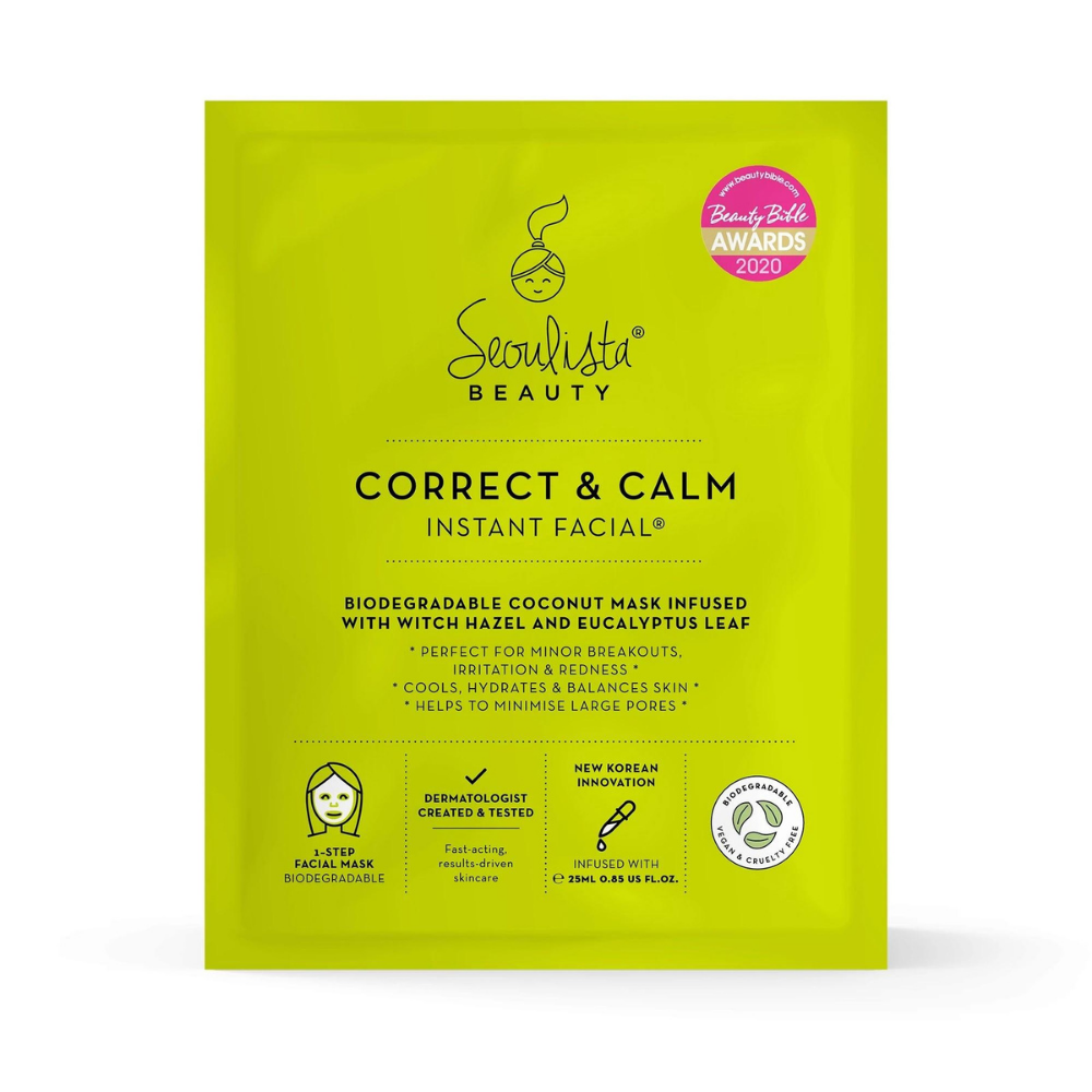 Seoulista Beauty, Correct & Calm Instant Facial® Masks 20 Pack (15% Discount)