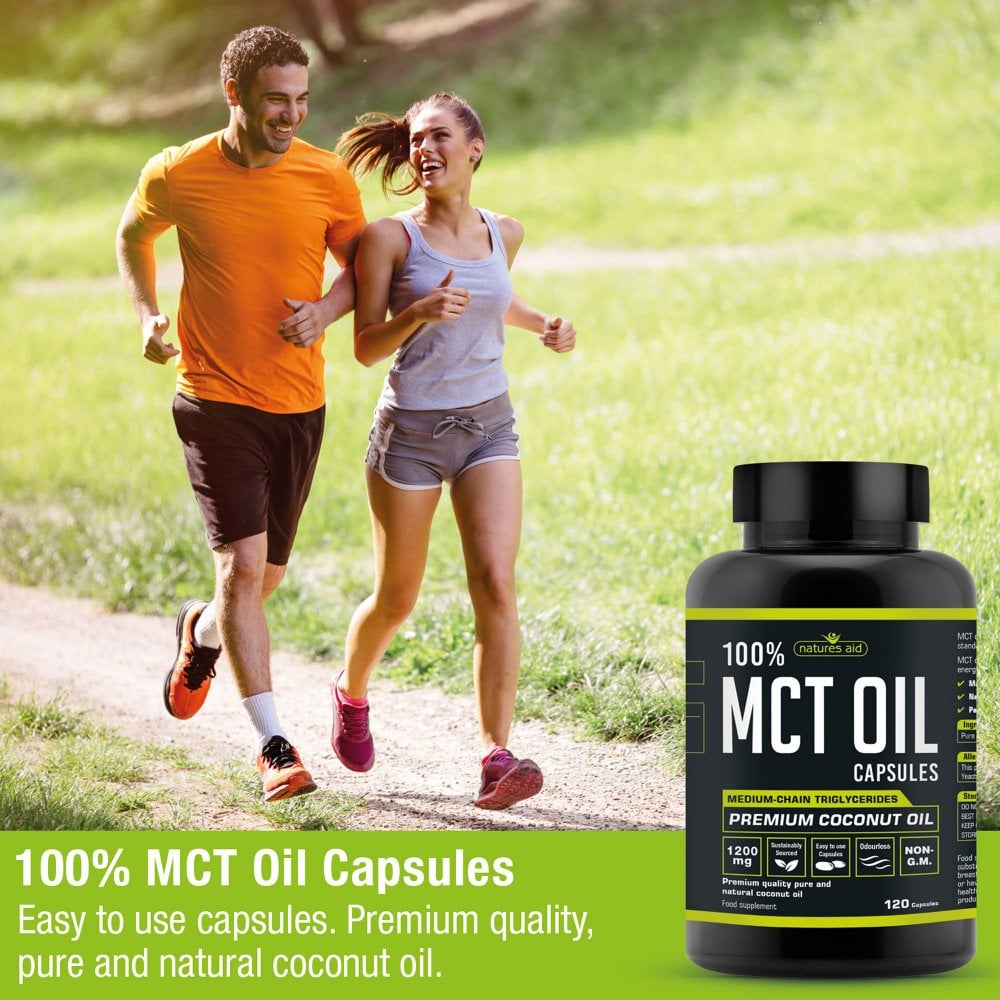 Natures Aid, 100% Pure MCT 120 Capsules