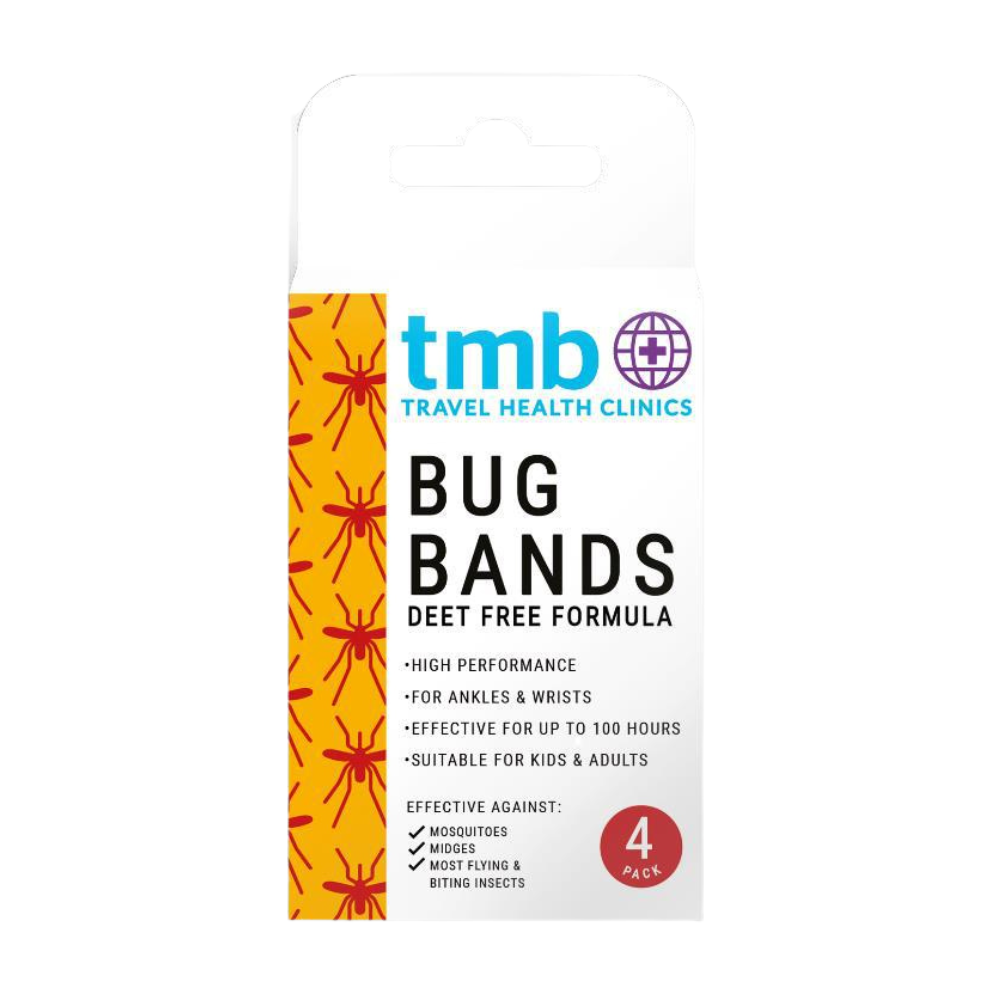 Tropical Medical Bureau, Bug Bands For Ankles & Wrists Deet Free 4 Pack