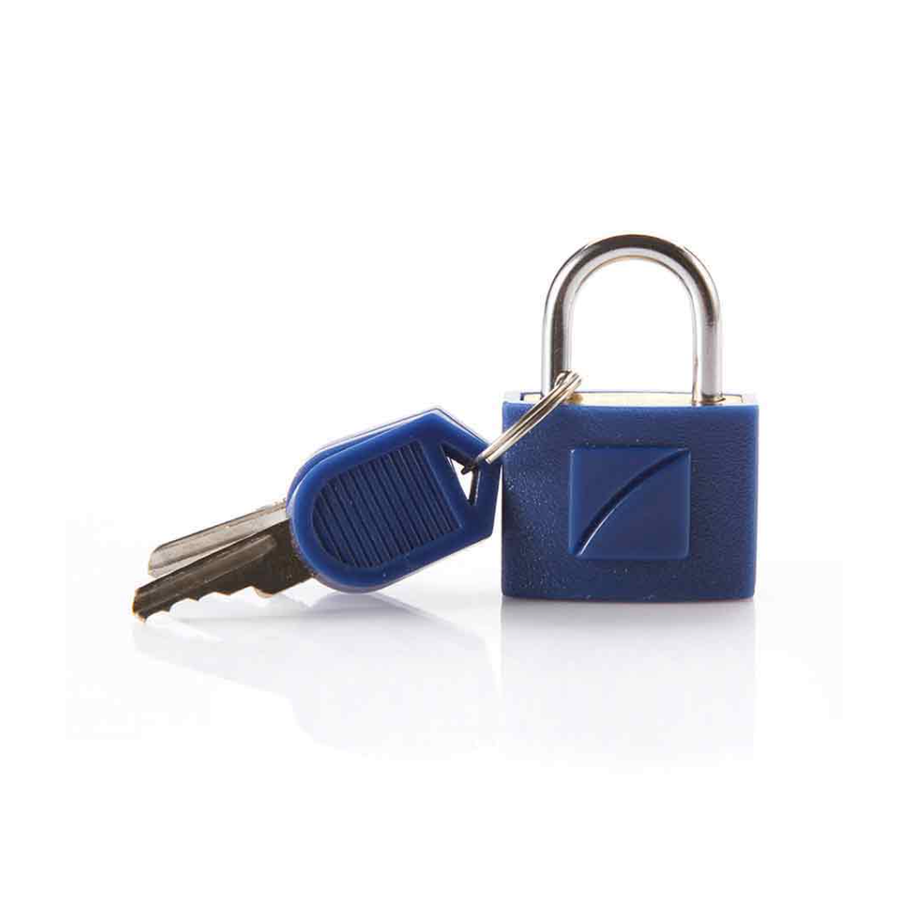 Travel Blue, Suitcase Brass Padlocks Bright Blue 2 Pack