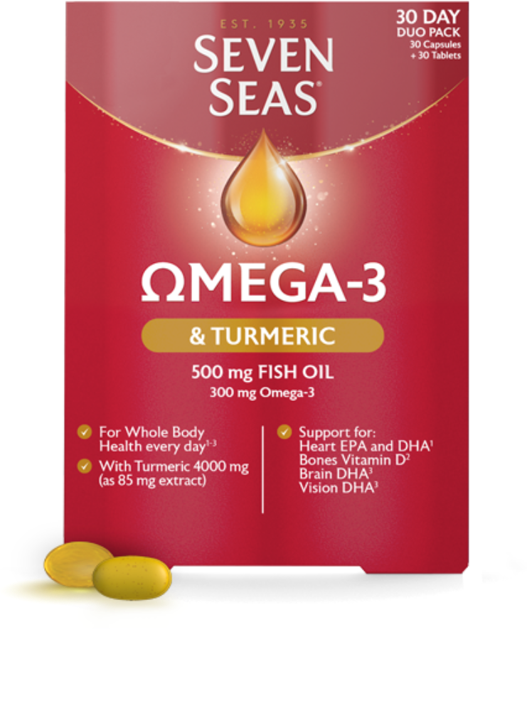 Seven Seas®, Omega-3 & Turmeric 30 Day Duo Pack