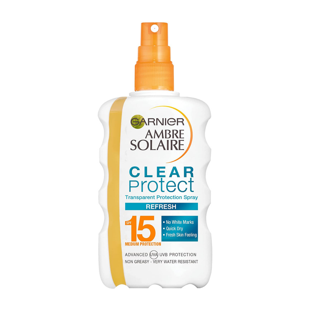 Garnier Ambre Solaire, Clear Protect Sun Cream SPF15 Spray 200ml Default Title