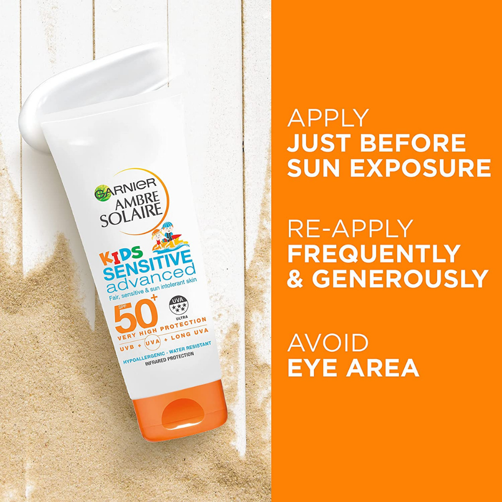 Garnier Ambre Solaire, Kids Sensitive Advanced SPF50+ Tube 200ml Default Title