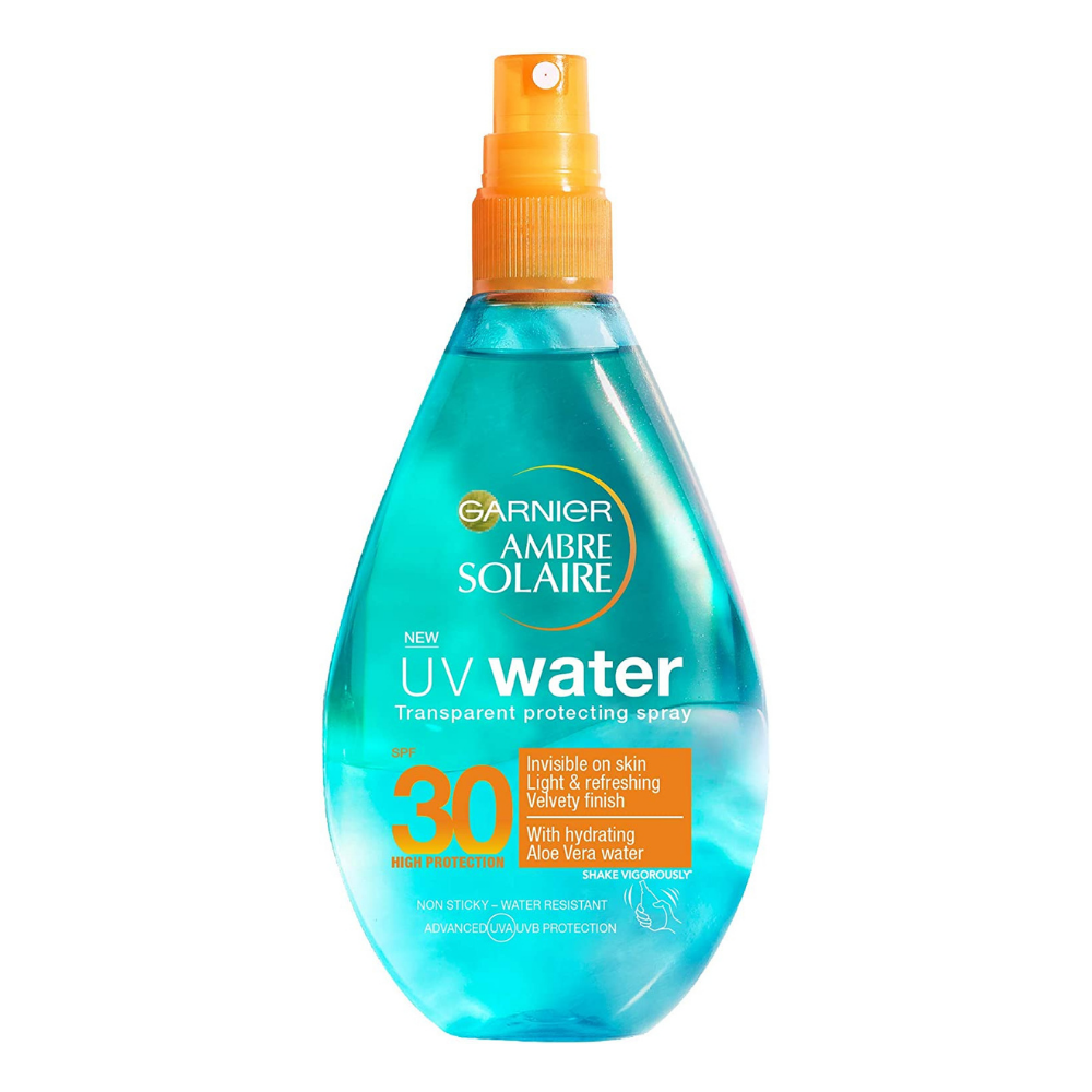 Garnier Ambre Solaire, UV Water Aloe Vera Clear Sun Cream Spray SPF30 150ml Default Title