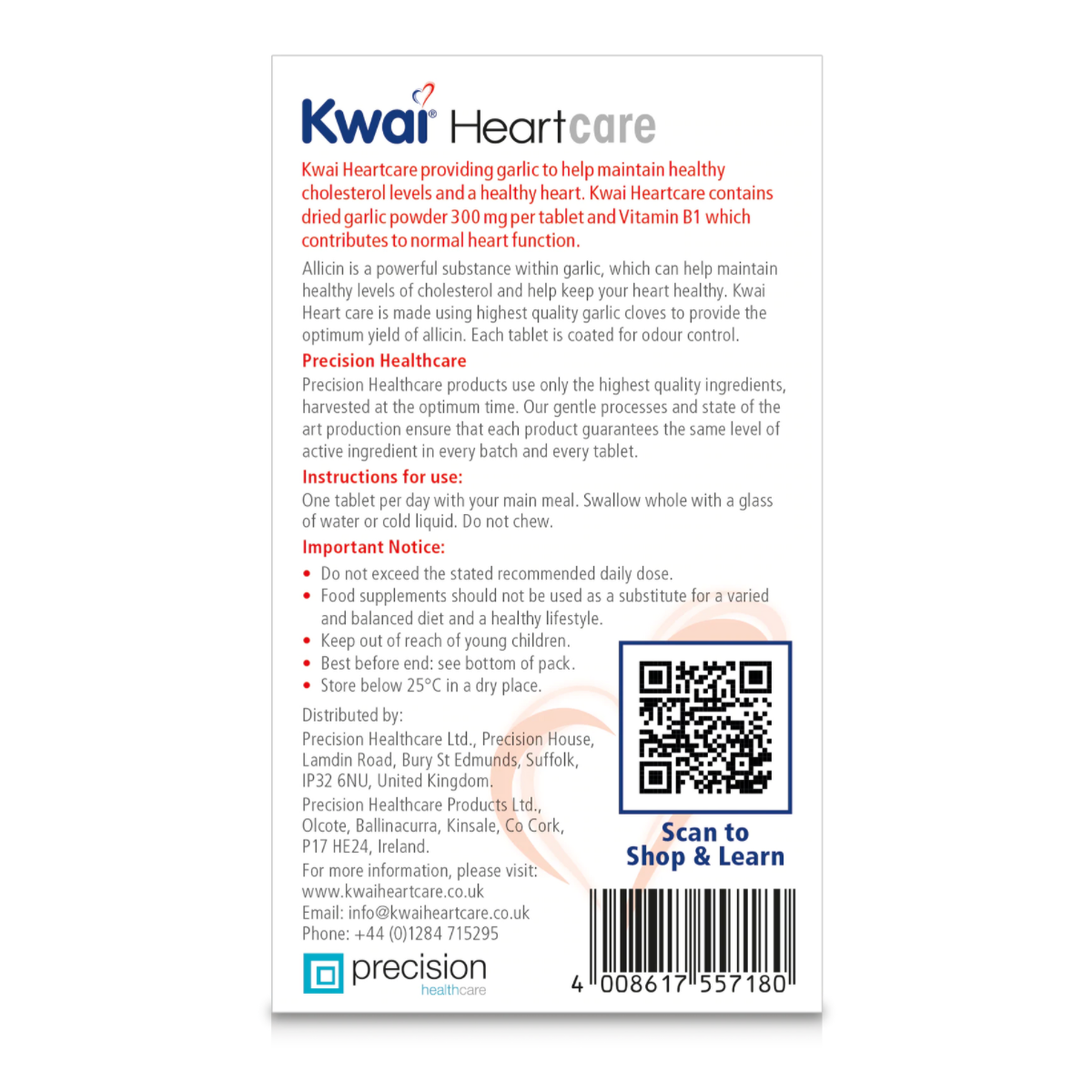 Kwai, Heartcare One-A-Day 100s