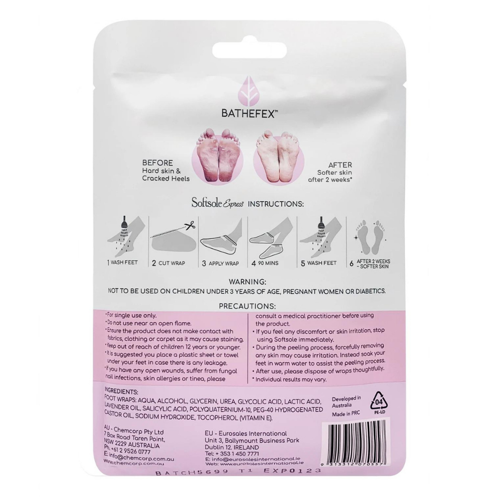 Bathefex, Softsole Express Exfoliating Foot Peel