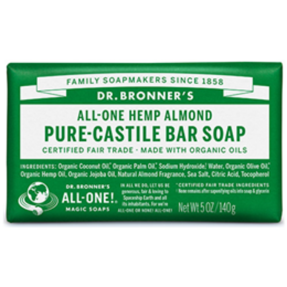 DR. BRONNER'S, Almond Soap Bar 140g