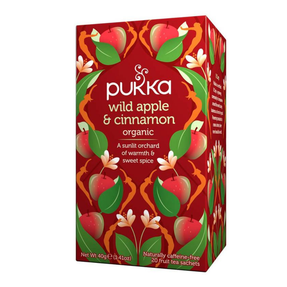 Pukka Herbs, Wild Apple Cinnamon & Ginger Organic Herbal 20 Sachets