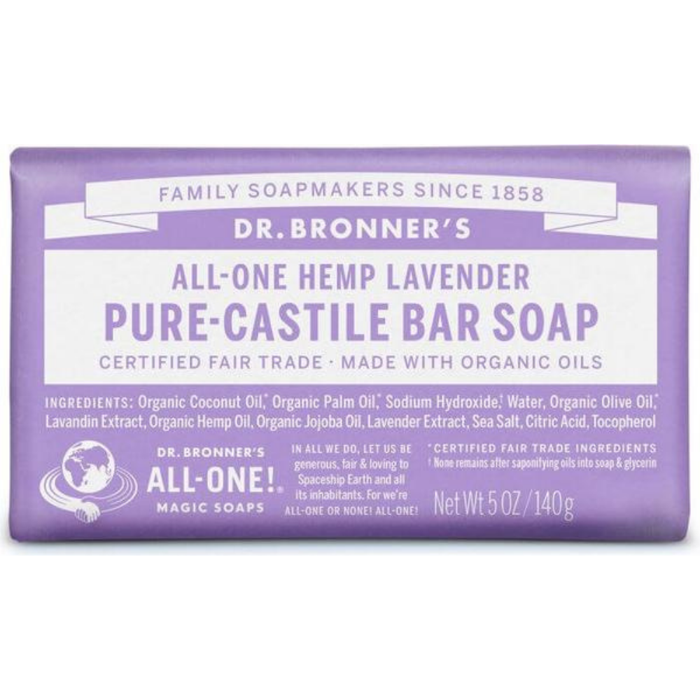 DR. BRONNER'S, Lavender Soap Bar 140g