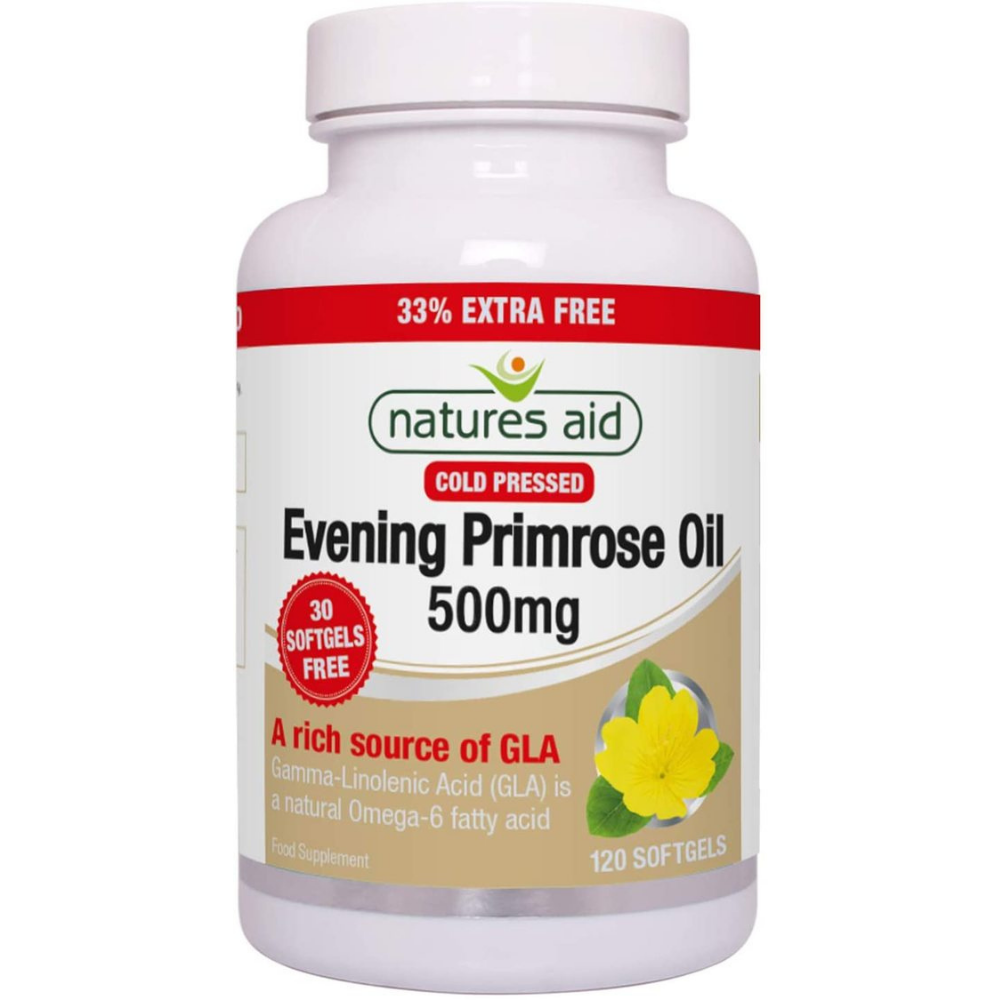 Natures Aid, Evening Primrose Oil 500mg 120 Capsules